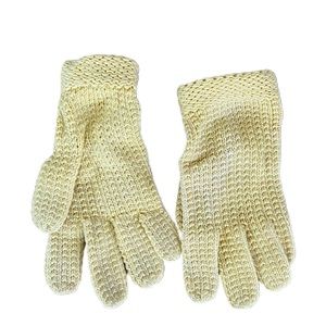 vintage yellow gloves!